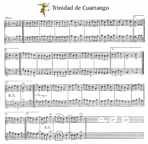 Partitura Trinidad de Cuartango