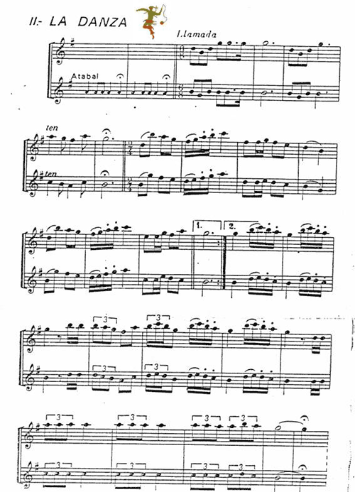 partitura La Danza